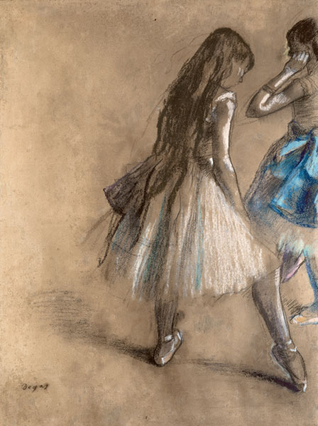 Danseres in de pauze  - Edgar Degas van Edgar Degas