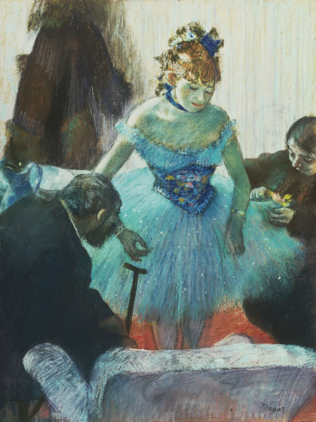 Dancer in Dressing Room van Edgar Degas