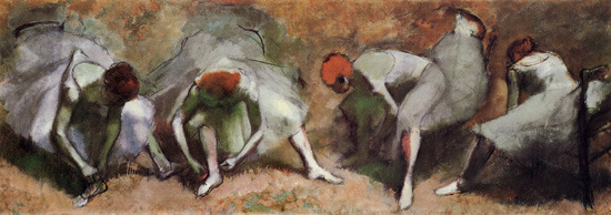 Danseressen stil - Edgar Degas van Edgar Degas