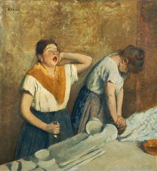 The Laundresses (The Ironing) c.1874-76 van Edgar Degas
