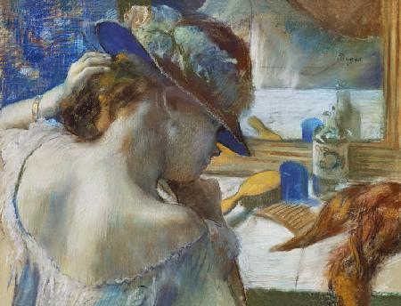 Voor de spiegel - Edgar Degas