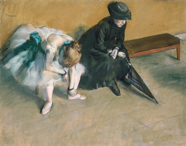 Waiting van Edgar Degas