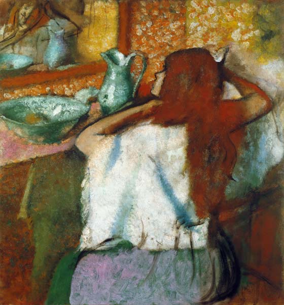 Woman at her Toilet van Edgar Degas