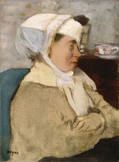 Woman with a Bandage van Edgar Degas