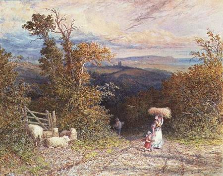 Country Lane van Edgar John Varley