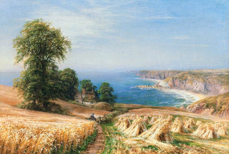 Harvest time by the Sea - Edmund George Warren van Edmund George Warren