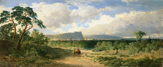 A View of Nottingham van Edmund John Niemann