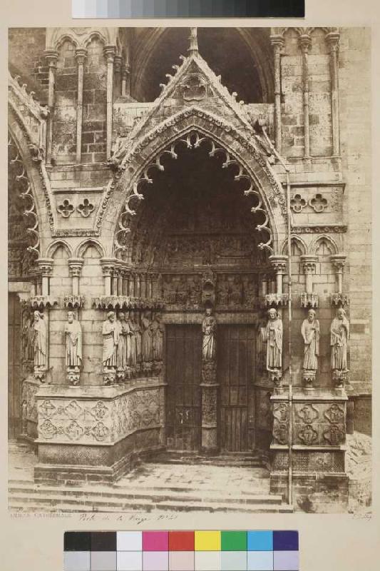 Amiens: Das 'Portail de la Vierge' an der Westfassade der Kathedrale van Édouard Baldus