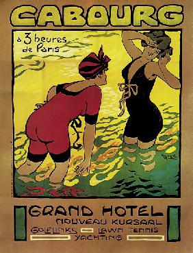 Poster advertising the Grand Hotel, Cabourg