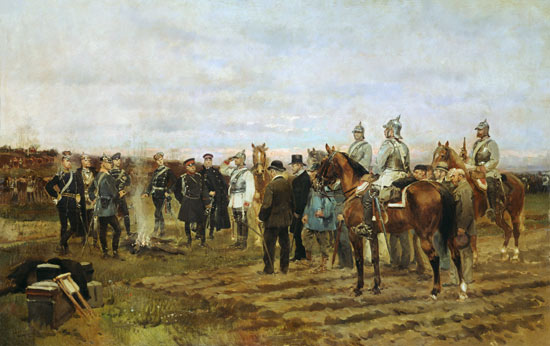 The Hostages: Souvenir of the 1870-71 Campaign van Edouard Detaille