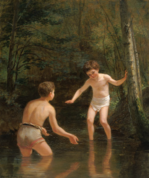 Bathing Boys van Edouard Frère