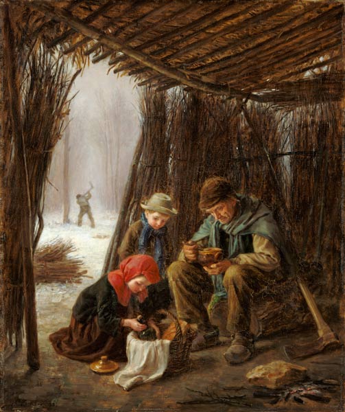 The Woodcutter's Meal van Edouard Frère