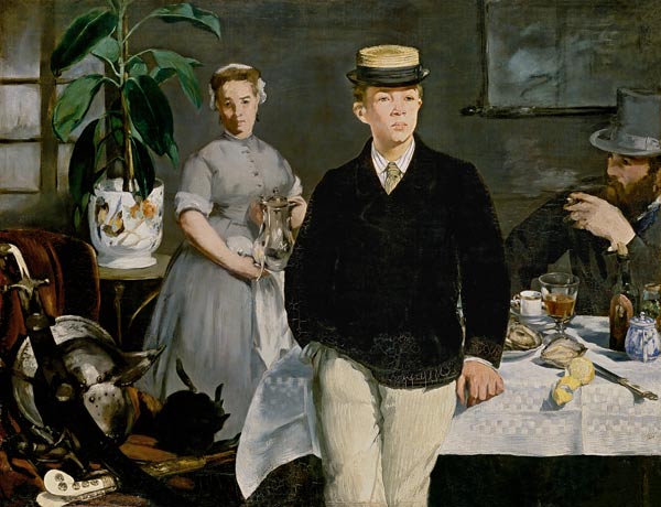 Ontbijt in het atelier  van Edouard Manet
