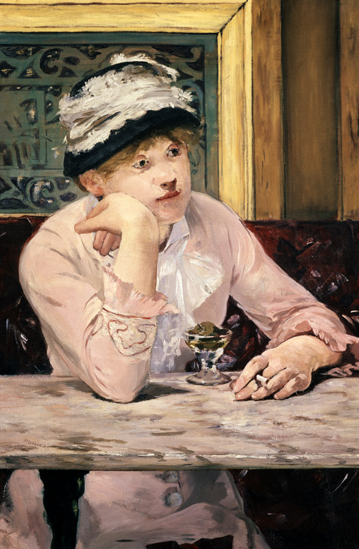 De pruimenbrandewijn - Edouard Manet van Edouard Manet