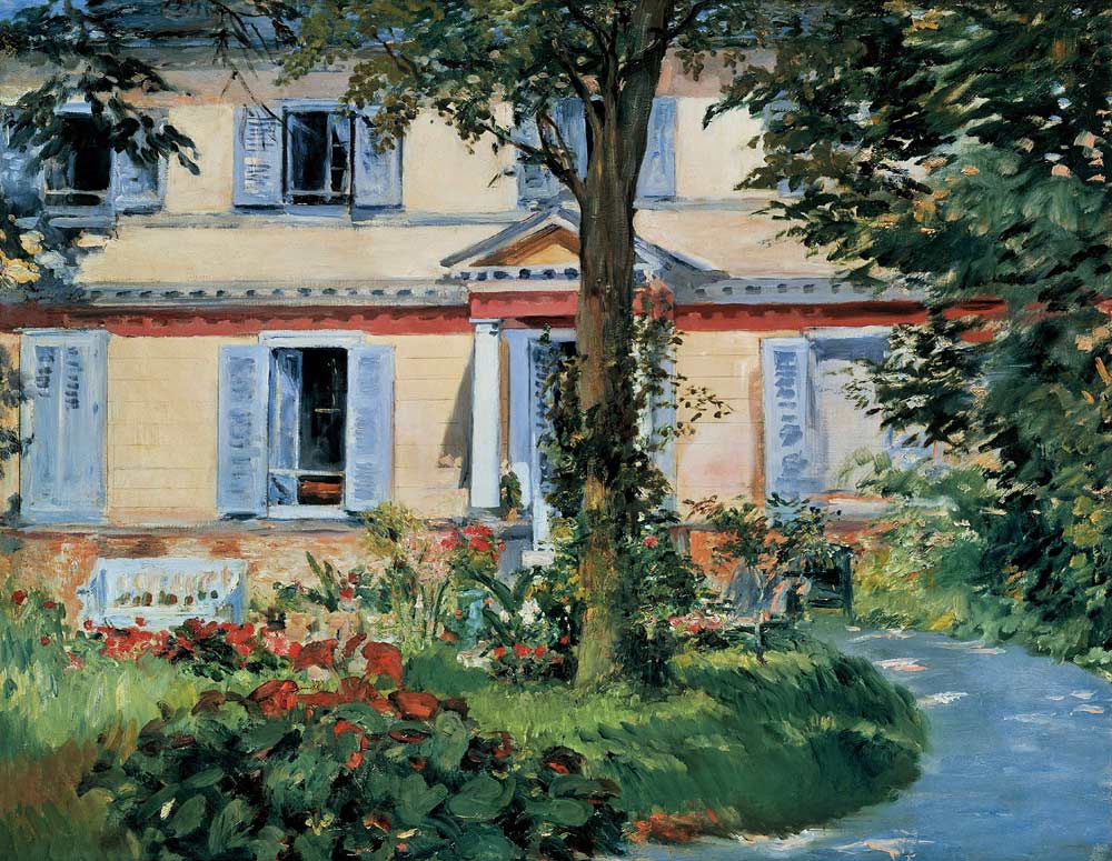 Landhuis  in Rueil van Edouard Manet
