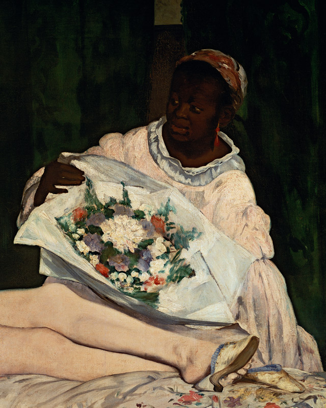 E.Manet, Olympia (Ausschnitt) van Edouard Manet