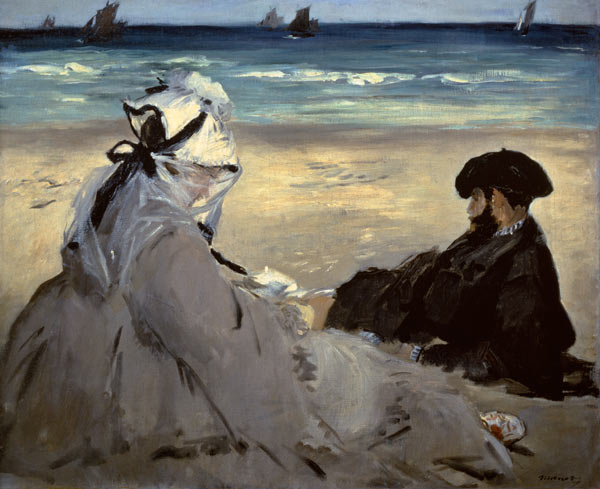 On the Beach van Edouard Manet