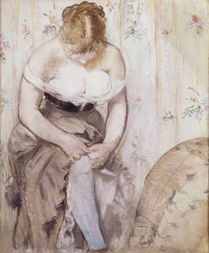 La femme a la jarretiere van Edouard Manet