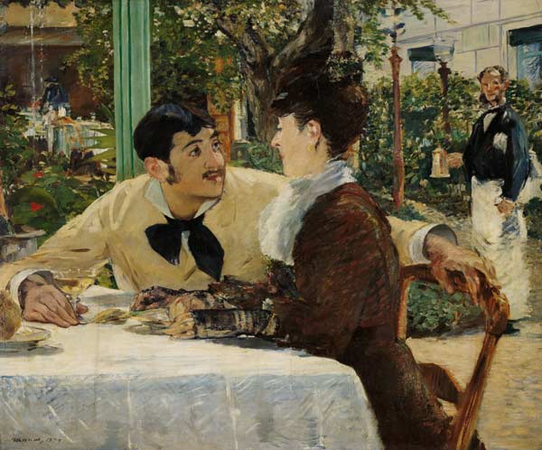 Paar bei Père Lathuille van Edouard Manet