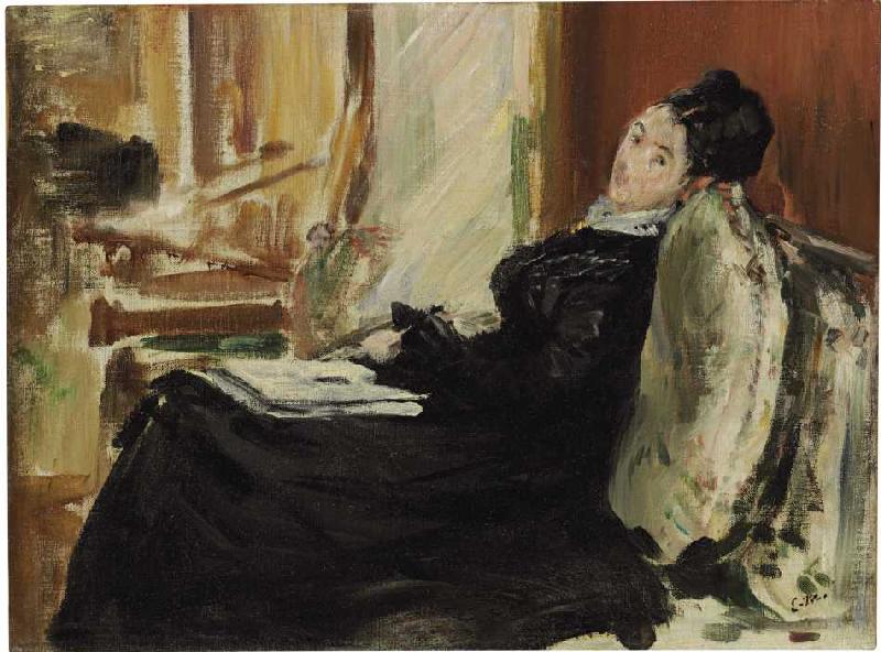 Lesende junge Frau van Edouard Manet