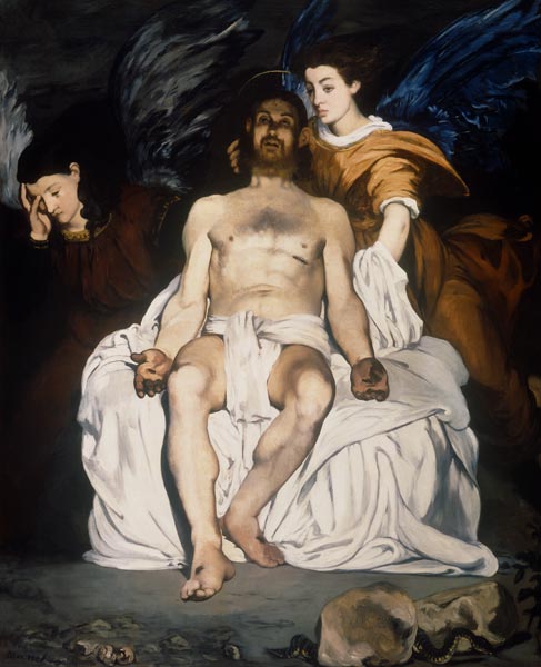 Manet / Dead Christ and Angels / 1864 van Edouard Manet