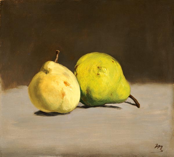Zwei Birnen van Edouard Manet