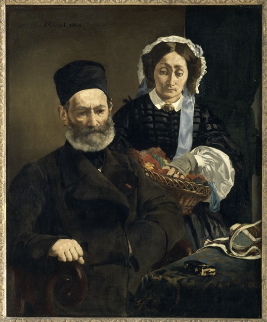 Monsieur and Madame Auguste Manet van Edouard Manet