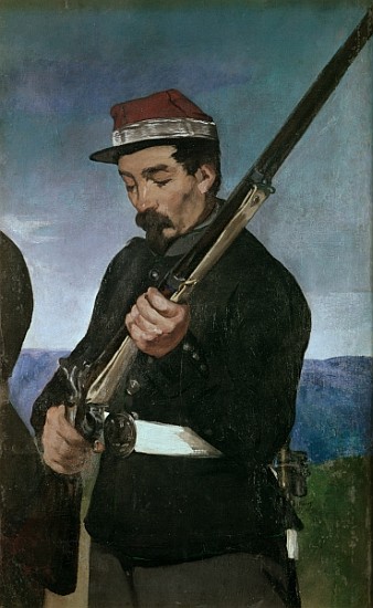 Non Commissoned Officer holding his Rifle van Edouard Manet