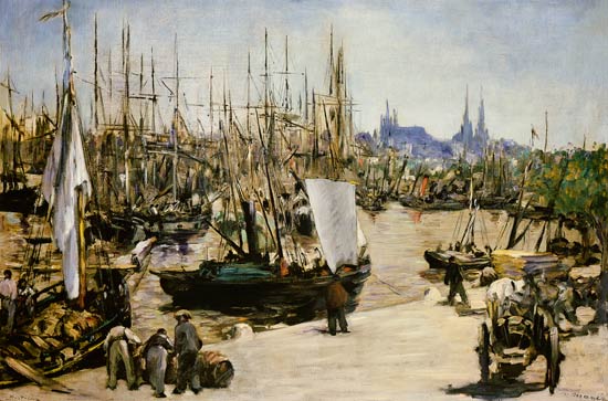 Haven van Bordeaux  van Edouard Manet