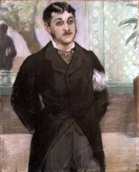Portrait of M. Gauthier-Lathuille, son of the owner of 'Le Pere Lathuille' restaurant van Edouard Manet