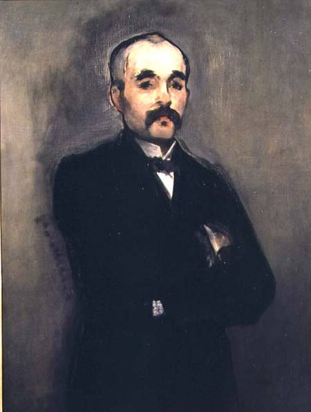 Portrait of Georges Clemenceau (1841-1929) van Edouard Manet