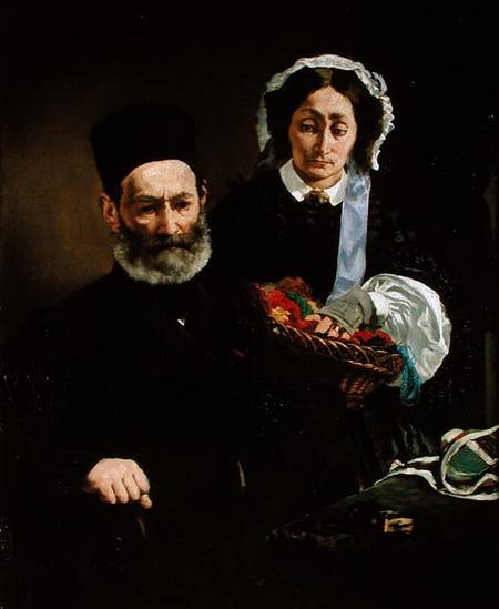 Portrait of Monsieur and Madame Auguste Manet van Edouard Manet
