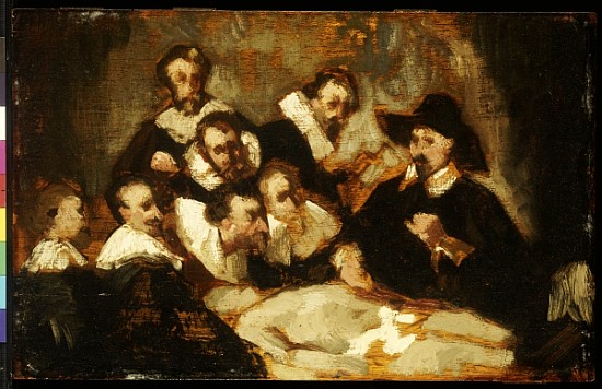 The Anatomy Lesson, after Rembrandt, c.1856 van Edouard Manet