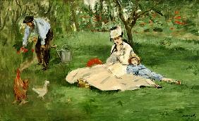 La famille Monet au jardin