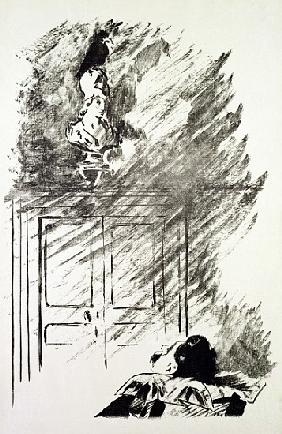 Illustration for ''The Raven'', Edgar Allen Poe
