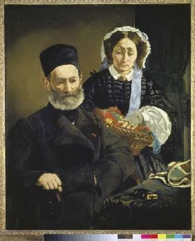 Monsieur und Madame Auguste Manet, die Eltern des Künstlers.