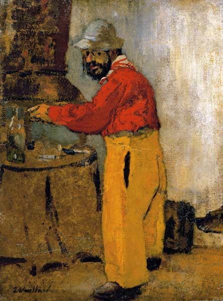 Henri de Toulouse-Lautrec at Villeneuve sur Yonne, 1898 (oil on canvas)  van Edouard Vuillard