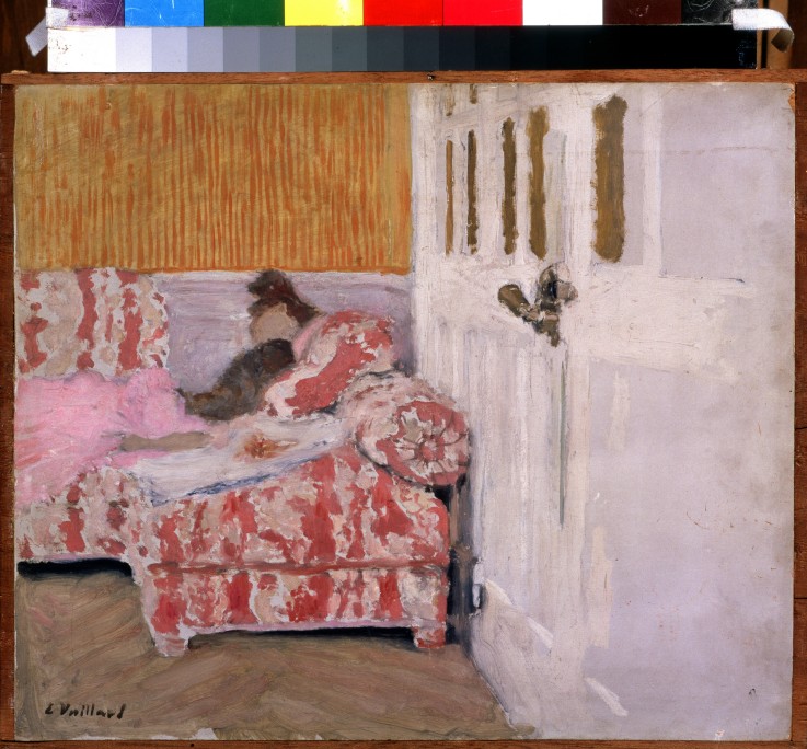 On the Sofa (The white room) van Edouard Vuillard