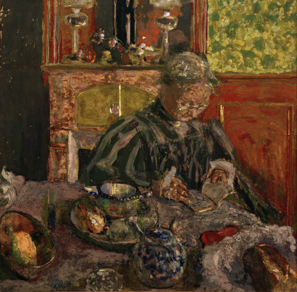 La liseuse (Die Lesende), um 1910. van Edouard Vuillard