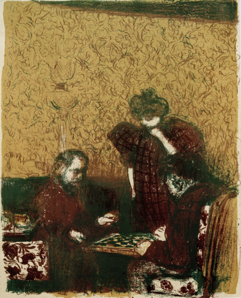 La partie de dames (Das Damespiel), van Edouard Vuillard