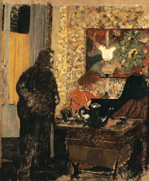 Misia Natanson am Klavier (mit Cipa Godebski) van Edouard Vuillard