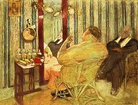 Sacha Guitry in seiner Garderobe van Edouard Vuillard