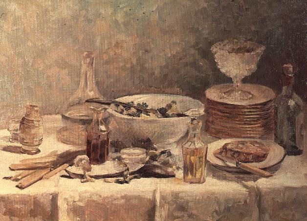 Still Life with Salad, c.1887-88 (oil on canvas)  van Edouard Vuillard