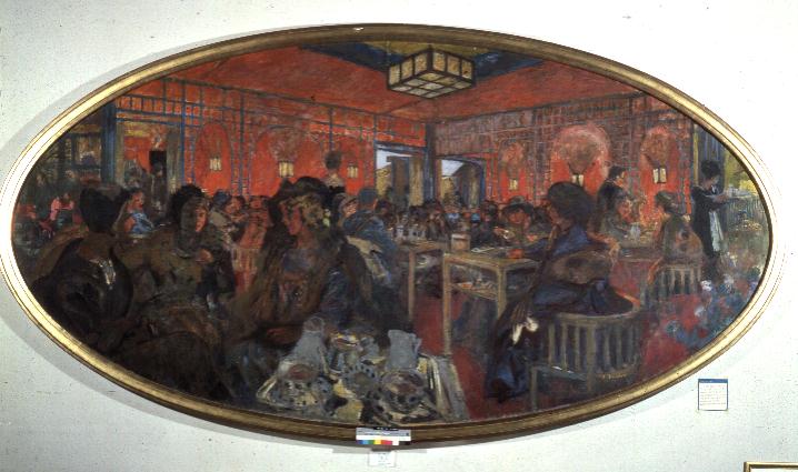 The Tea Room in the Grand Teddy, 1918/9  van Edouard Vuillard