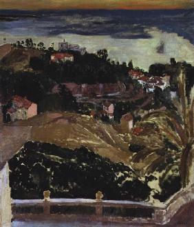 View of Cannes, c.1901 (oil on canvas) 
