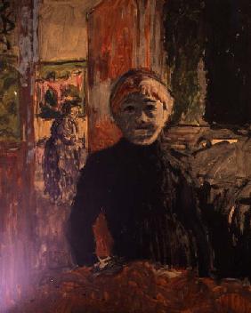 Woman in an Interior (oil on canvas) 