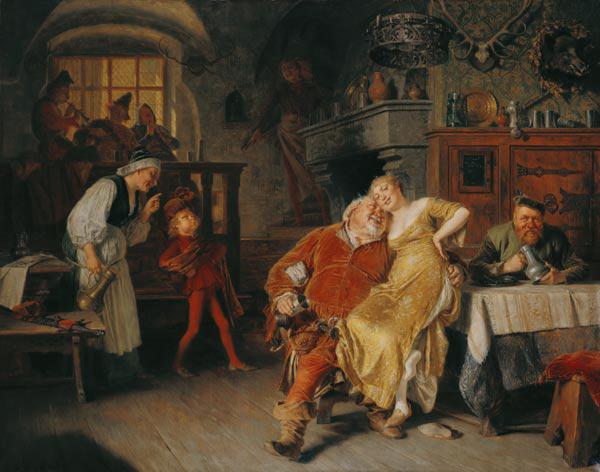 Falstaff in der Schenke Zum wilden Schweinskopf (aus Heinrich IV.)