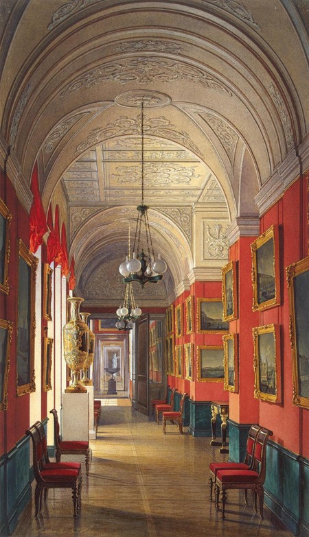 Interiors of the New Hermitage. The Room of the Petersburg Views van Eduard Hau