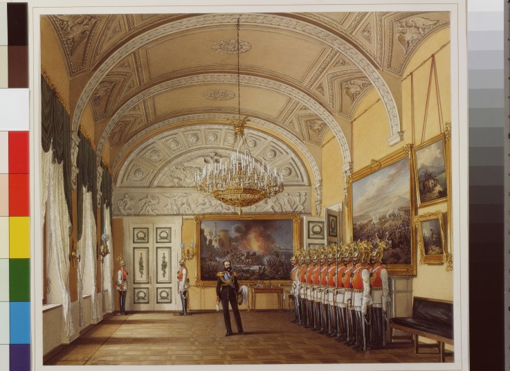 Interiors of the Winter Palace. The Guardroom van Eduard Hau