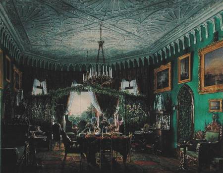 Drawing Room of Empress Alexandra Feodorovna (1798-1860) 1850s van Eduard Hau